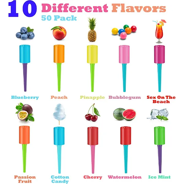 Jolly Tip Flavored Hookah Mouth-tips Jar 50 Flavors