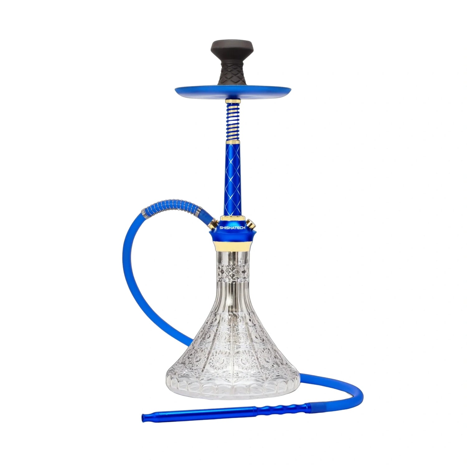 BYO Hookah Gemini X 5034 Modern Hookah with Sleek Design and Durable Glass Base

