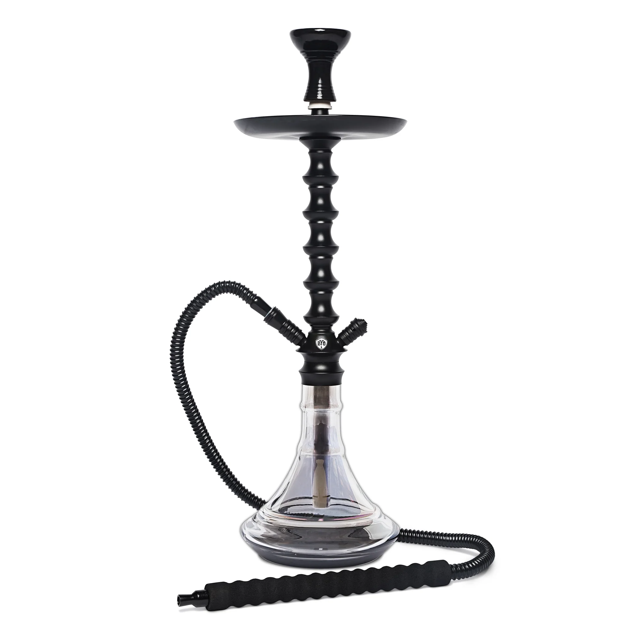 BYO Hookah Taurus 5003 modern premium hookah with sleek design and glass base

