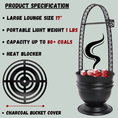 17&quot; Hookah Charcoal Holder Basket