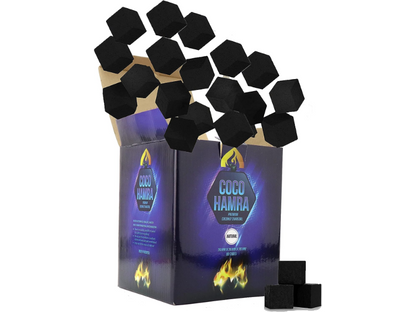 Coco Hamra Coconut Charcoal Cube hookah shisha nargila carbon 