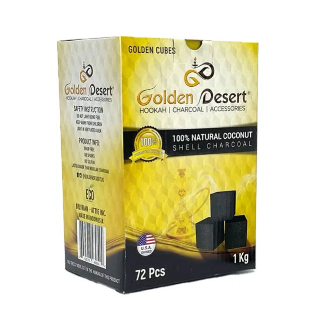 Golden Desert Hookah Charcoal 72 Pcs 1KG