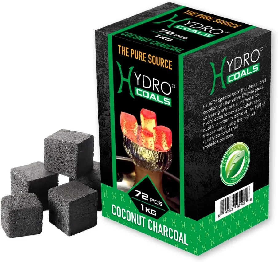 Hydro Coconut Charcoal 72 Cubes 1KG