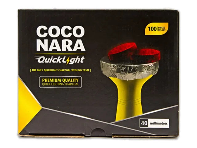Coco Nara Instant Light Charcoal Tablets 40mm 100 Count