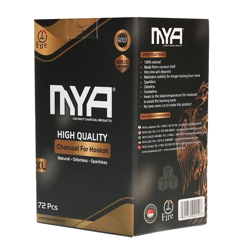 MYA Gold Charcoal XL 72 Pcs