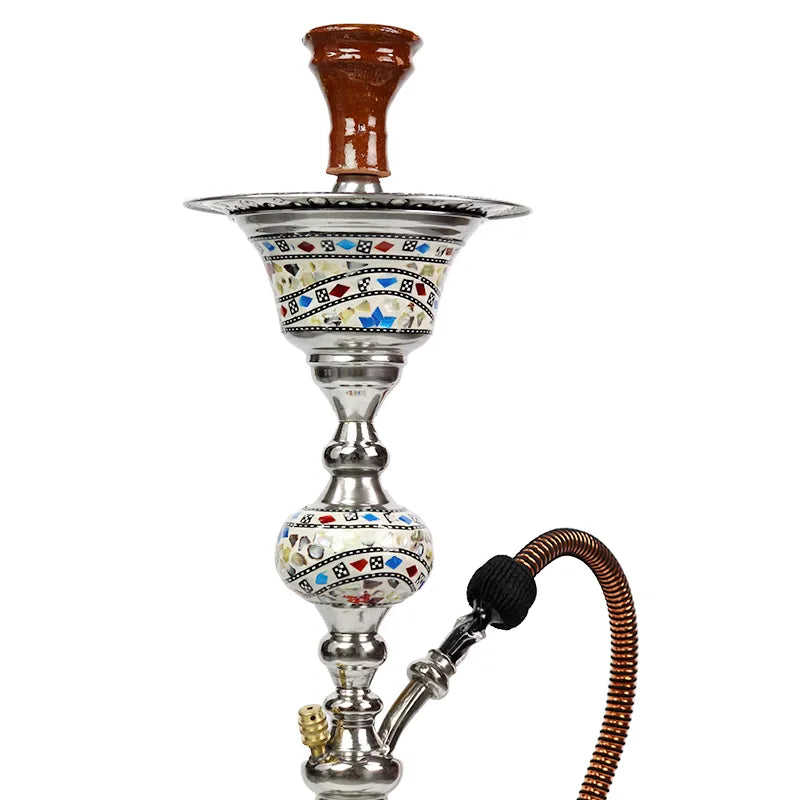 1 Hose 32&quot; Egyptian Mother of Pearl Hookah