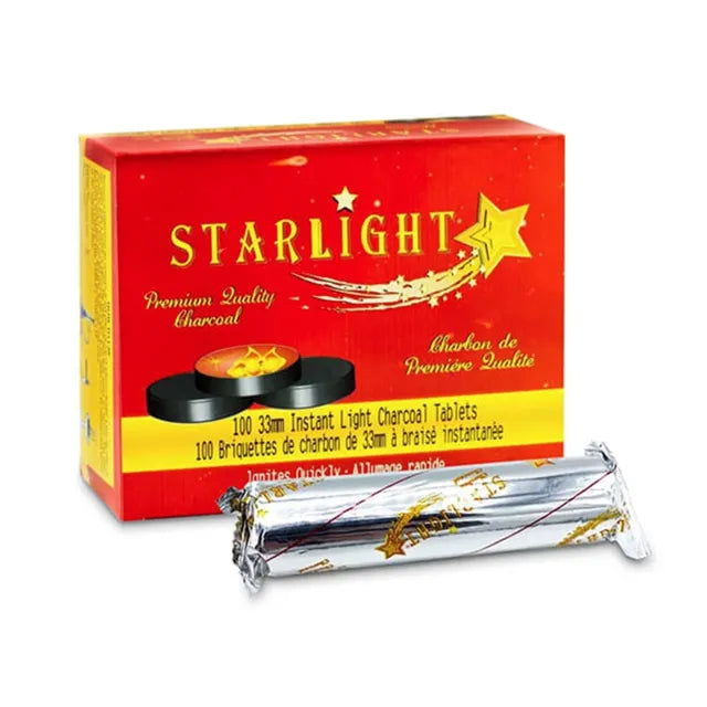 Starlight Instant Light charcoal Tablets 100 Count 40mm
