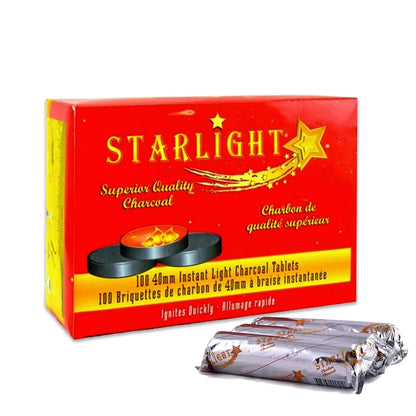 Starlight Instant Light charcoal Tablets 100 Count 40mm