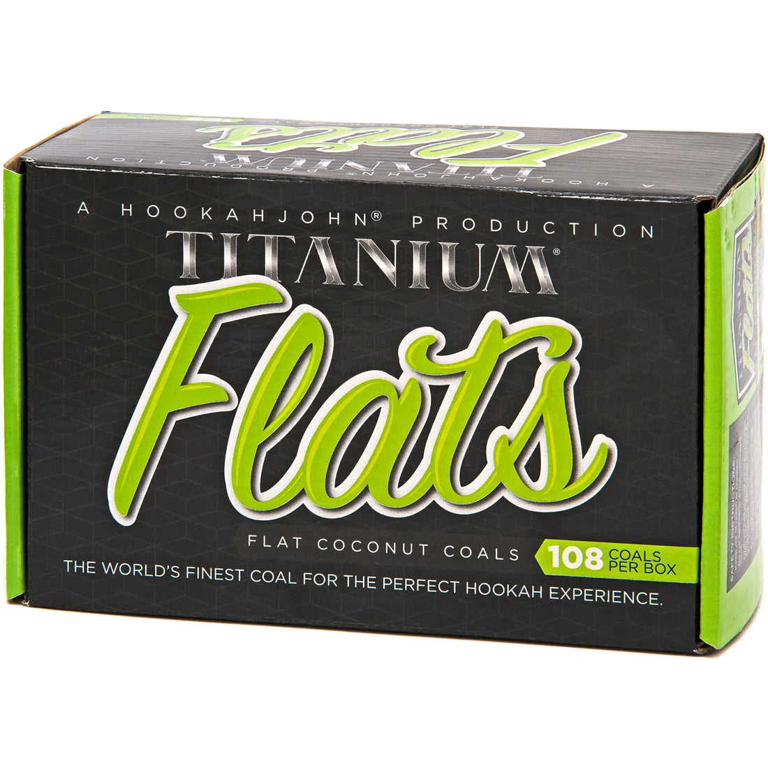 Titanium Flats Natural Hookah Coals - Flats - 108ct