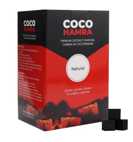 Coco Hamra Coconut charcoal Cubes 25mm 72 Count